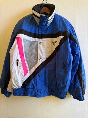 Vintage 80s 90s Tyrolia by Head Colorblock Ski Jacket Mens L Retro Puffy Winter
